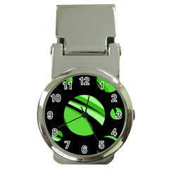 Green Balls   Money Clip Watches by Valentinaart