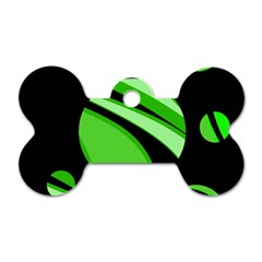 Green Balls   Dog Tag Bone (two Sides)