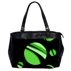 Green Balls   Office Handbags (2 Sides) 