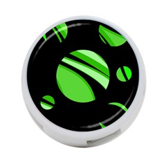 Green Balls   4-port Usb Hub (one Side)