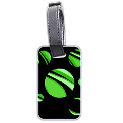 Green Balls   Luggage Tags (two Sides)