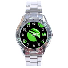 Green Balls   Stainless Steel Analogue Watch