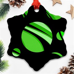 Green Balls   Ornament (snowflake) 