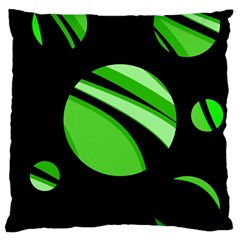 Green Balls   Large Cushion Case (one Side)