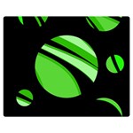 Green balls   Double Sided Flano Blanket (Medium)  60 x50  Blanket Front