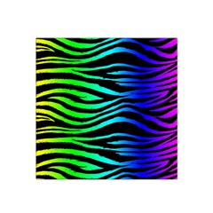 Rainbow Zebra Satin Bandana Scarf