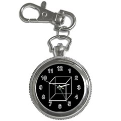 Simple Cube Key Chain Watches by Valentinaart