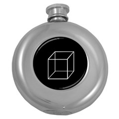 Simple Cube Round Hip Flask (5 Oz) by Valentinaart