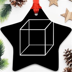 Simple Cube Star Ornament (two Sides)  by Valentinaart