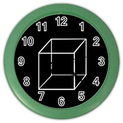 Simple Cube Color Wall Clocks