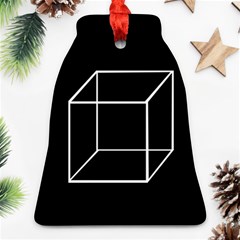 Simple Cube Bell Ornament (2 Sides)