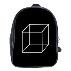 Simple Cube School Bags (xl)  by Valentinaart