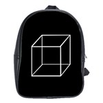 Simple Cube School Bags (XL)  Front