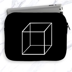 Simple Cube Apple Ipad 2/3/4 Zipper Cases by Valentinaart