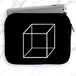 Simple Cube Apple iPad 2/3/4 Zipper Cases Front