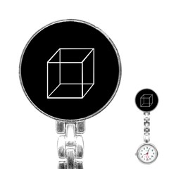 Simple Cube Stainless Steel Nurses Watch by Valentinaart