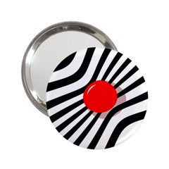 Abstract Red Ball 2 25  Handbag Mirrors