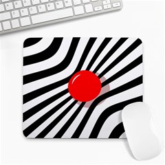 Abstract Red Ball Large Mousepads