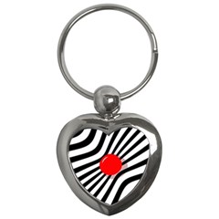 Abstract Red Ball Key Chains (heart) 