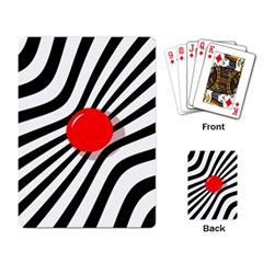 Abstract Red Ball Playing Card