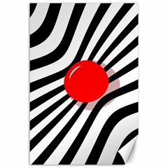 Abstract Red Ball Canvas 24  X 36 