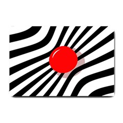 Abstract Red Ball Small Doormat 