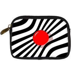 Abstract Red Ball Digital Camera Cases