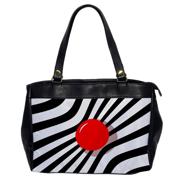 Abstract red ball Office Handbags