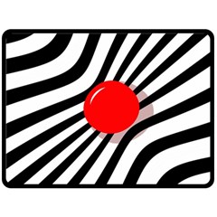 Abstract Red Ball Fleece Blanket (large) 