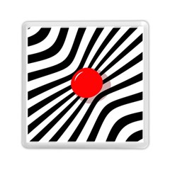 Abstract Red Ball Memory Card Reader (square) 