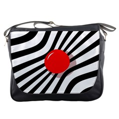 Abstract Red Ball Messenger Bags by Valentinaart