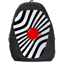 Abstract Red Ball Backpack Bag