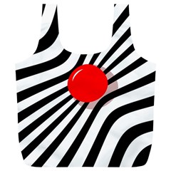 Abstract Red Ball Full Print Recycle Bags (l)  by Valentinaart