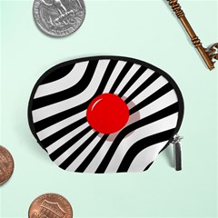 Abstract Red Ball Accessory Pouches (small) 