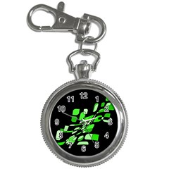 Green Decorative Abstraction Key Chain Watches