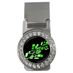 Green Decorative Abstraction Money Clips (cz)  by Valentinaart