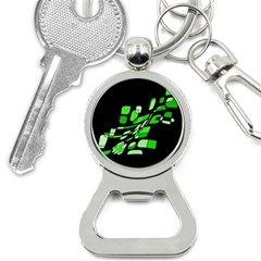 Green Decorative Abstraction Bottle Opener Key Chains