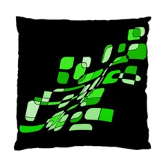 Green Decorative Abstraction Standard Cushion Case (one Side)