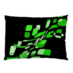 Green Decorative Abstraction Pillow Case