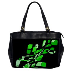 Green Decorative Abstraction Office Handbags