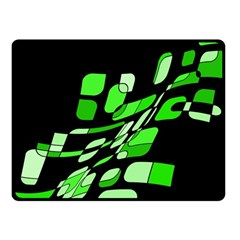 Green Decorative Abstraction Fleece Blanket (small)