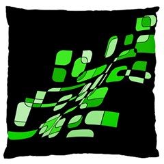 Green Decorative Abstraction Large Cushion Case (two Sides)