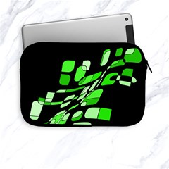 Green Decorative Abstraction Apple Ipad Mini Zipper Cases by Valentinaart