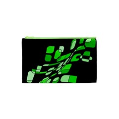 Green Decorative Abstraction Cosmetic Bag (xs)