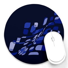 Blue Abstraction Round Mousepads