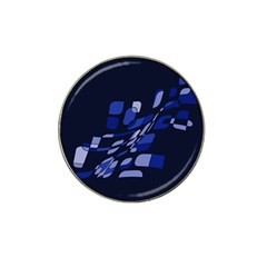 Blue Abstraction Hat Clip Ball Marker