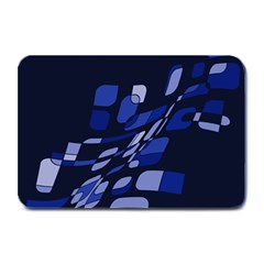 Blue Abstraction Plate Mats