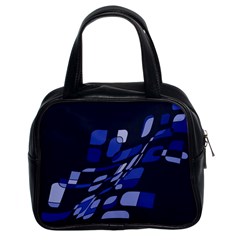 Blue Abstraction Classic Handbags (2 Sides)