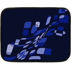 Blue Abstraction Fleece Blanket (mini)