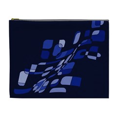 Blue Abstraction Cosmetic Bag (xl)